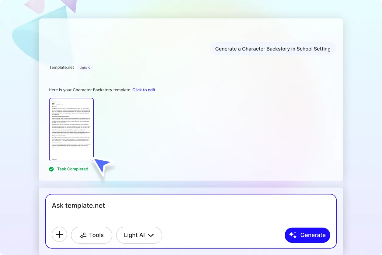 Free AI Character Backstory Generator, Create Character Backstory Writer Online
